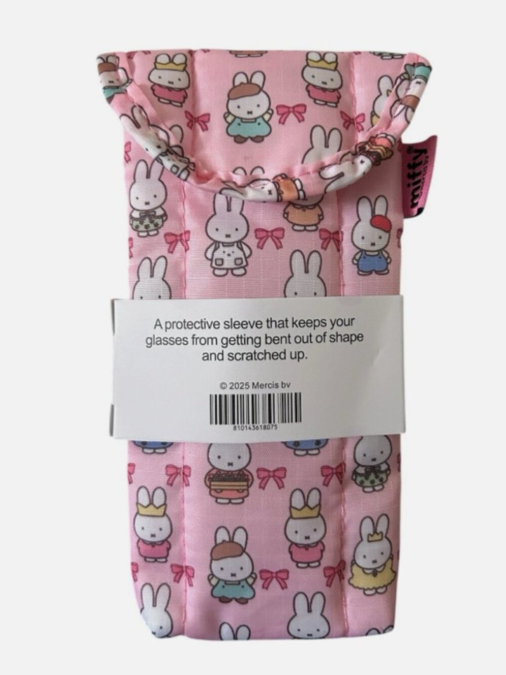 Rabbit Miffy Glasses Case Pink Puffy Cute Soft Eyeglass Sleeve Kawaii Gift Pouch